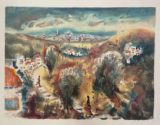 אלברט גולדמן ליטוגרפיה חתומה albert goldman