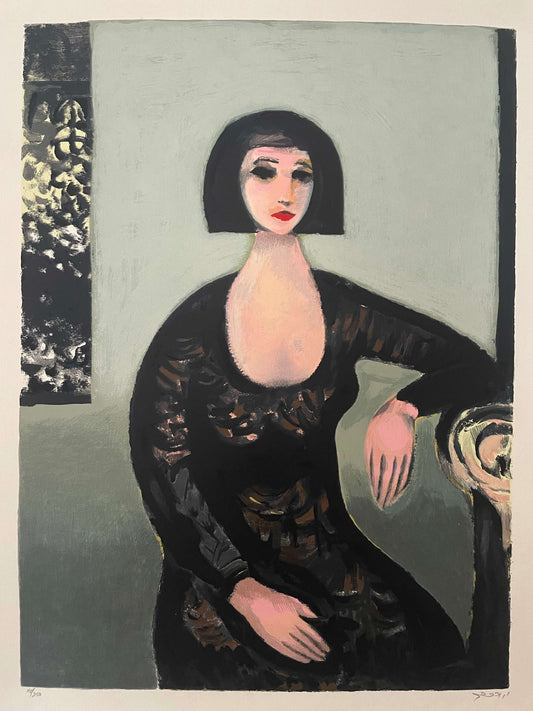 יעקב וכסלר אישה יושבת yaacov wexler